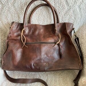 Genuine Leather Bed STU Handbag